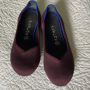 Rothy’s plum round toe 9.5
